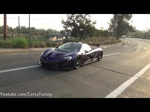 McLaren P1 Driving Race Mode in Santiago!