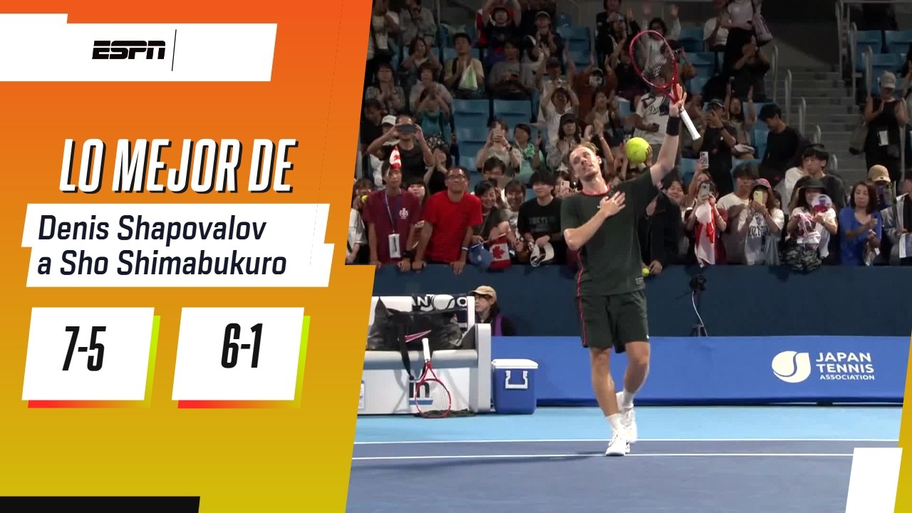 SHAPOVALOV ELIMINÓ AL FAVORITO LOCAL SHIMABUKURO EN PRIMERA RONDA DEL ATP 500 DE TOKYO | RESUMEN