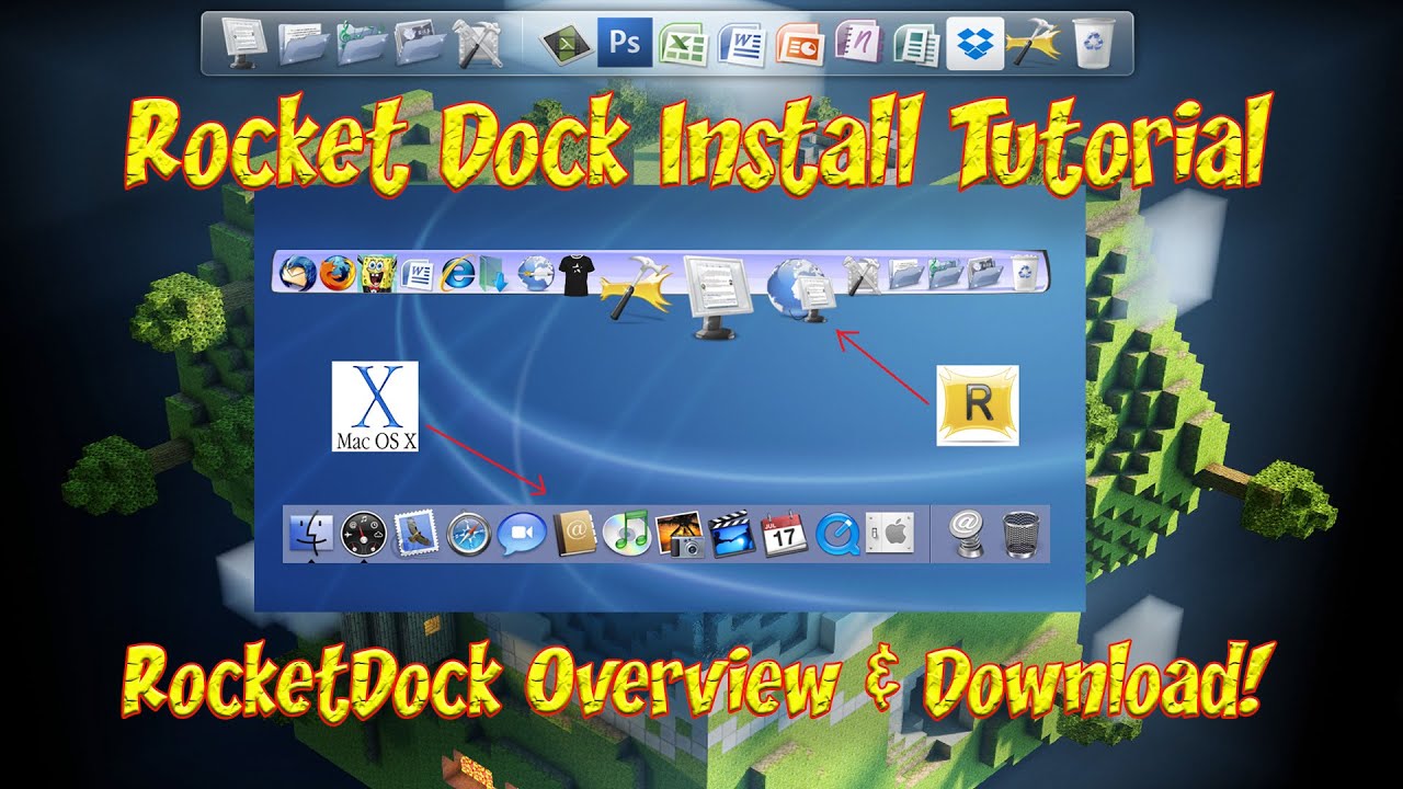 RocketDock Download and Install Tutorial Rocketdock Mac Style Icon Manager Windows 7