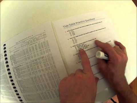 Tide Table Video Lecture And Practice Problems
