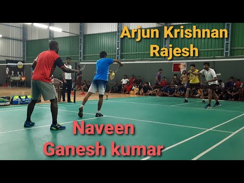 Arjun Krishnan \ Rajesh Vs Naveen \ Ganesh kumar || MD || open Men's doubles || coimbatore