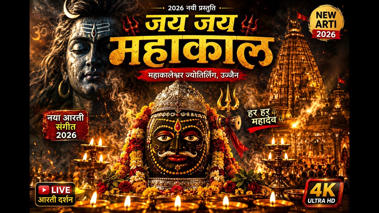 🔱 जय जय महाकाल 🙏 | महाकाल की नई आरती 2026 | Mahakal Aarti | Har Har Mahadev | Shiv Bhajan