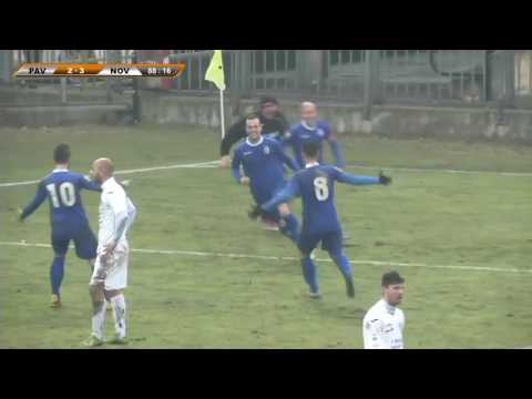 Pavia-Novara, il gol del 3-3 di Ferretti