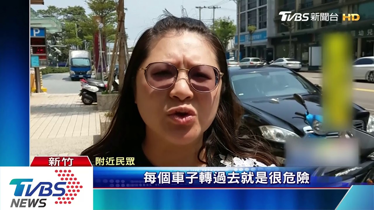 一轉彎就闖對向道! 人行道加寬藏隱患