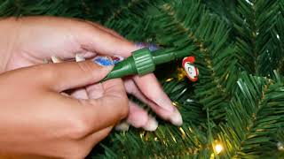 How to troubleshoot a pre-lit Christmas tree when the bottom section is not lighting up.