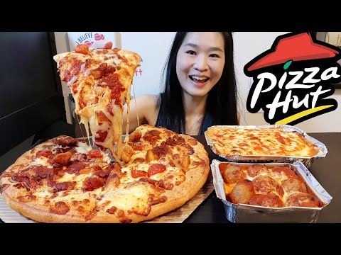 EXTRA CHEESY! Pizza Hut Spicy Mala Chicken Pizza, Beef...