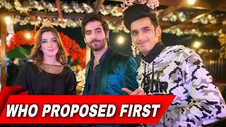 Who proposed first ? | Dil mod de | jannat mirza and umer butt song launch video
