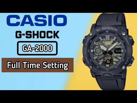 How To Setting Time G-SHOCK GA-2000 Digital Watch