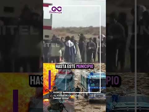 COMUNARIOS SAQUEAN CAMIÓN CON CONTRABANDO INTERCEPTADO TRAS OPERATIVO EN PATACAMAYA