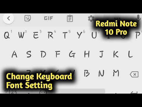 Redmi Note 10 Pro Keyboard Font Change Setting