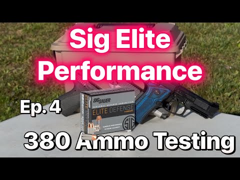 Ep. 4 S\u0026W Bodyguard 2.0 380 ACP Ammo Testing: 90 gr Sig Sauer Elite Performance V-Crown