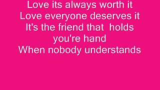 need a little love hannah montana ft sheryl crow with lyrics