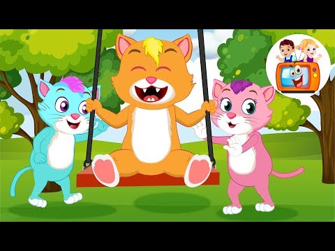 Three Little Kittens Went Out To The Park! Kids Songs English Nursery Rhymes by Zoe and Ryan