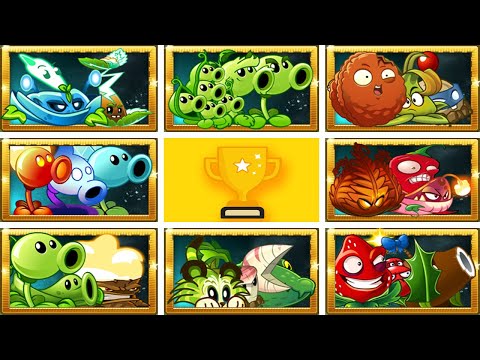 PvZ 2 - Tournament Random 8 Team Plants Battlez PEA_Fire_B.O.M.B - Who Will Win?
