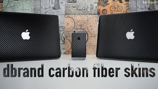 dbrand carbon fiber skins for iPhone 6 and Macbook Pro