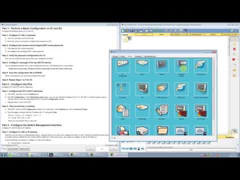 [CCNA S1] 2.3.2.5 Packet Tracer - Implementing Basic Connectivity