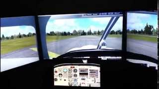 preview picture of video 'Lydd Aero Club Simulator into Weston Dublin'