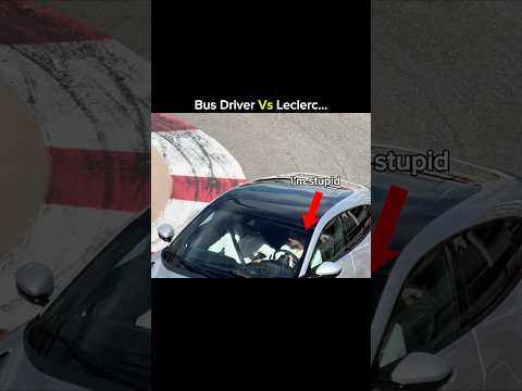 Bus driver vs Charles Leclerc 😭…