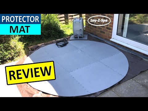 Inflatable Spa Round Floor Protector Mat for Lay-Z-Spa - Protective and Insulating Hot Tub Floor Mat