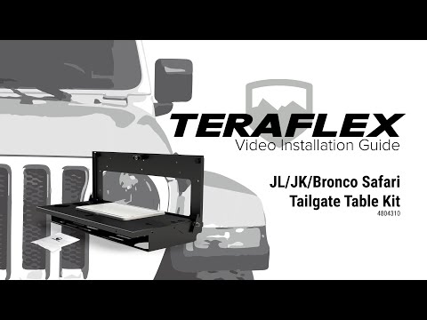 Video: Teraflex Safari Tailgate Table - Jeep JK, JKU, JL and JLU