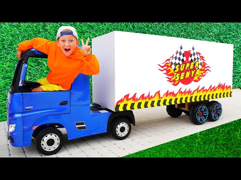 Super Senya Plays with Toy Cars | Best Videos for Kids