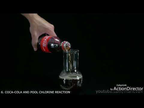 GolScience || Coca-cola and Pool Chlorine Powder Reaction
