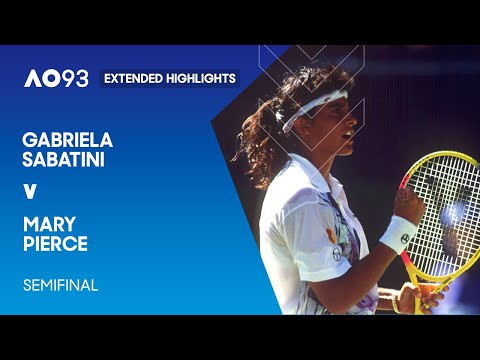 Gabriela Sabatini v Mary Pierce Extended Highlights | Australian Open 1993 Quarterfinal