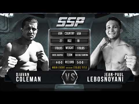 Djavan Coleman vs Jan-Paul-Lebosnoyani presented by Spar Star Promotions 10-7-2017