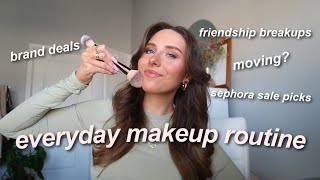 CHIT-CHAT GRWM 🎀⭐️ everyday makeup routine, answering questions, + sephora sale favorites!