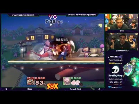 Xanadu 8/12/14 - Boss (Mario/Diddy) vs. Smash God (Mewtwo)