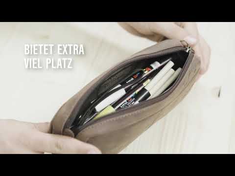 LEABAGS Fort Wayne Mäppchen aus echtem Büffel-Leder im Vintage Look