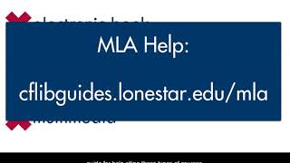Cite a Webpage in MLA