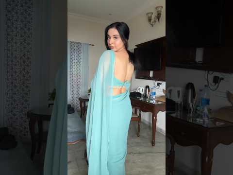 Saree drape Tanya Mittal #saree #sareedraping #love #asakooda #song #wedding #bride #shorts