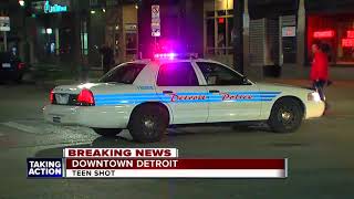 15-year-old shot in downtown Detroit
