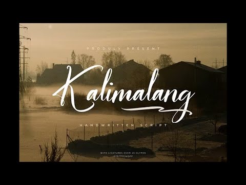 Kalimalang | Handwritten Script | Discover the Art of Beautiful Script Design for Your Next Pro