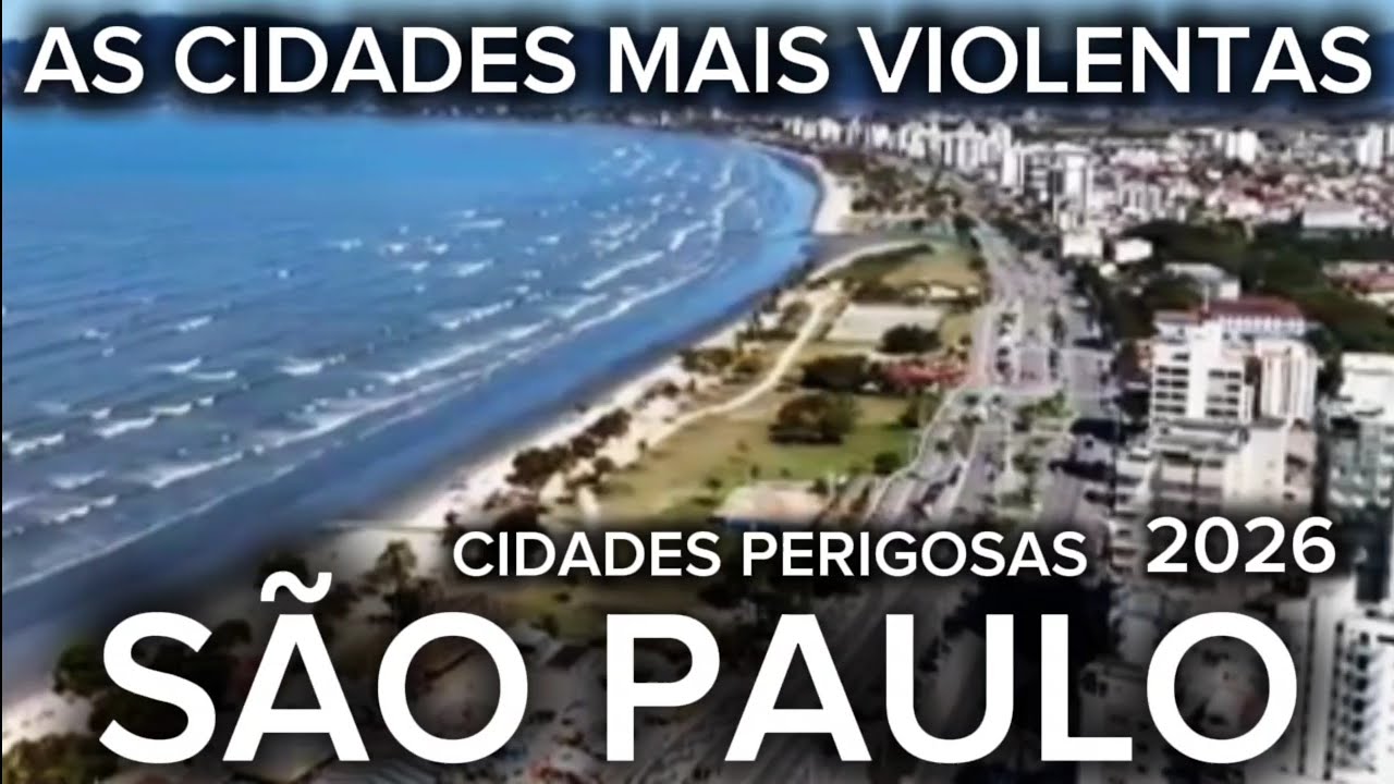 CONHEÇA AS CIDADES MAIS VIOLENTAS de SÃO PAULO 2026 [Ranking Mapa da 