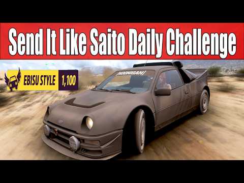 Forza Horizon 5 Send It Like Saito Daily Challenge Earn an Ebisu Style Skill