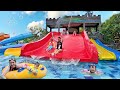 Main Perosotan Warna Warni Main Balon Air Dan Berenang Di Waterpark