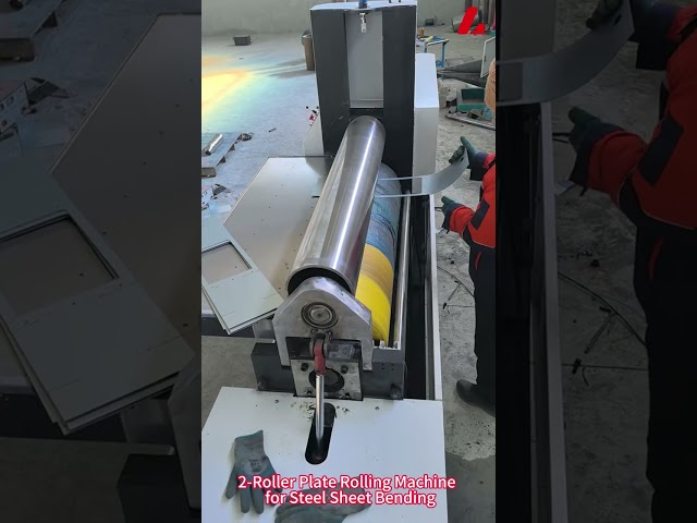 CNC 2-Roller Plate Rolling Machine for Steel Sheet Bending Video