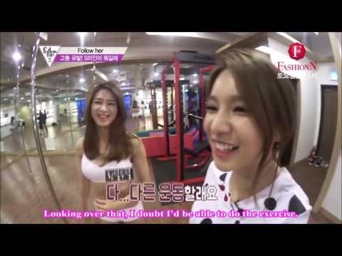Fiestar: Follow Me Cut - "Jei Learns Pole Exercises" [ENG SUB]