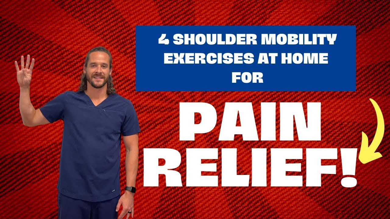 4 shoulder mobility exercises at home for pain relief!