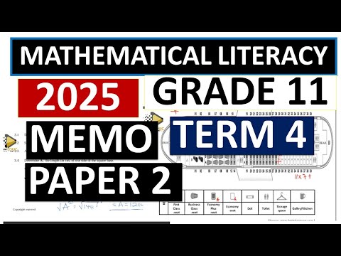 MEMO MATHEMATICAL LITERACY P.2 GRADE 11 2025 THUNDEREDUC GRADE 11 MATHS LIT MEMO PREP TERM 4 MEMO