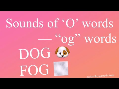 Sound of “o” | “og” words with pictures /gif | easy for kids to learn and understand 🥰