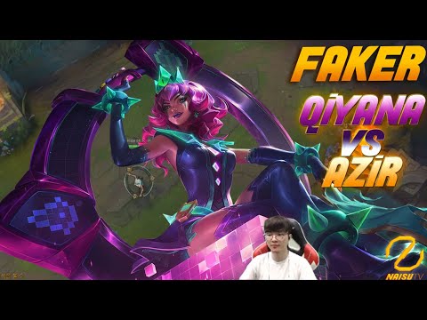 Faker Mid Qiyana vs Azir | Patch 9.13 - Faker's Stream Highlights.