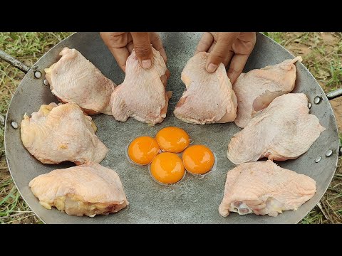 Tasty Cooking Crispy Chicken Thighs Recipe | Deep Fried Chicken Thigh