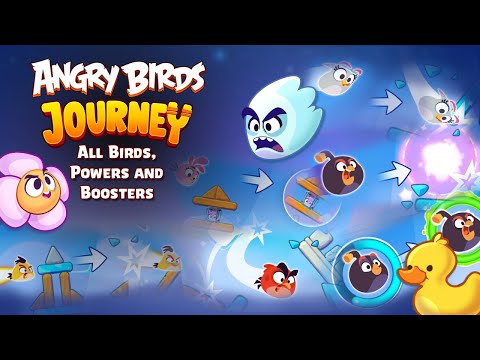 Angry Birds Journey - Gameplay of All Birds, Powers and Boosters