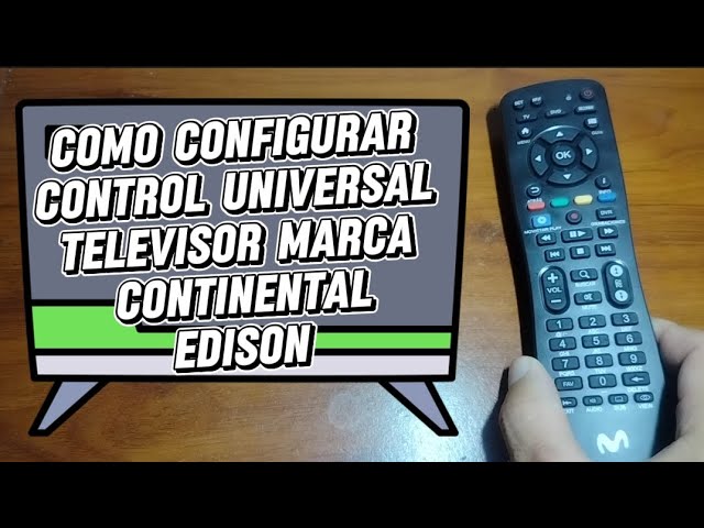 Vídeo relacionado con Mando a Distancia para Continental Edison CELED502723