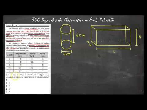 ENEM 2018 - MATEMÁTICA - Questão 158 - Geometria Espacial