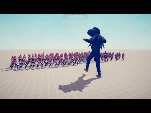 Huggy Wuggy vs 100 prisoner Totally Accurate Battle Simulator