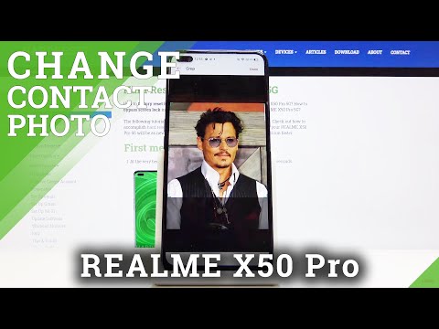 How to Add Photo to Contact in REALME X50 PRO - Personalize Contacts